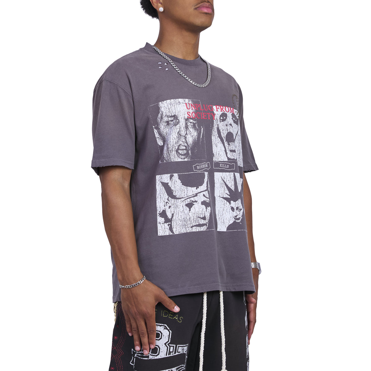 Scream Studded T-Shirt product image 2, provided for visual reference and product detail review