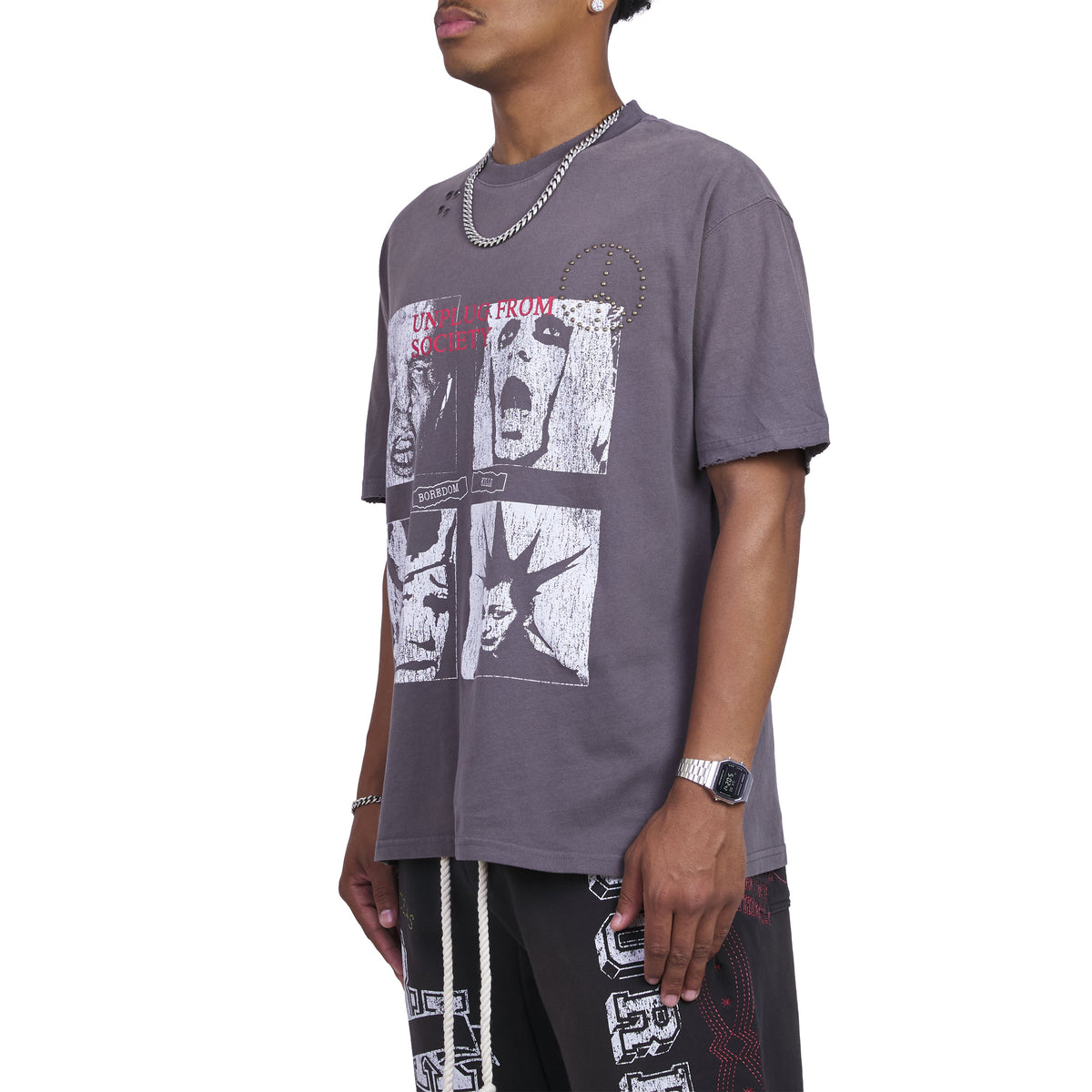 Scream Studded T-Shirt product image 4, provided for visual reference and product detail review