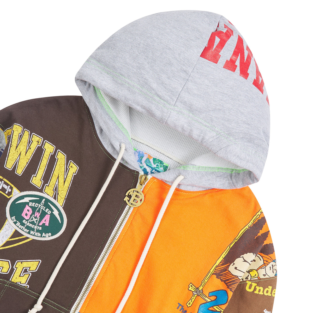 Kendall Zip-Up Hoodie | Yellow Jackets (M) product image 3, provided for visual reference and product detail review