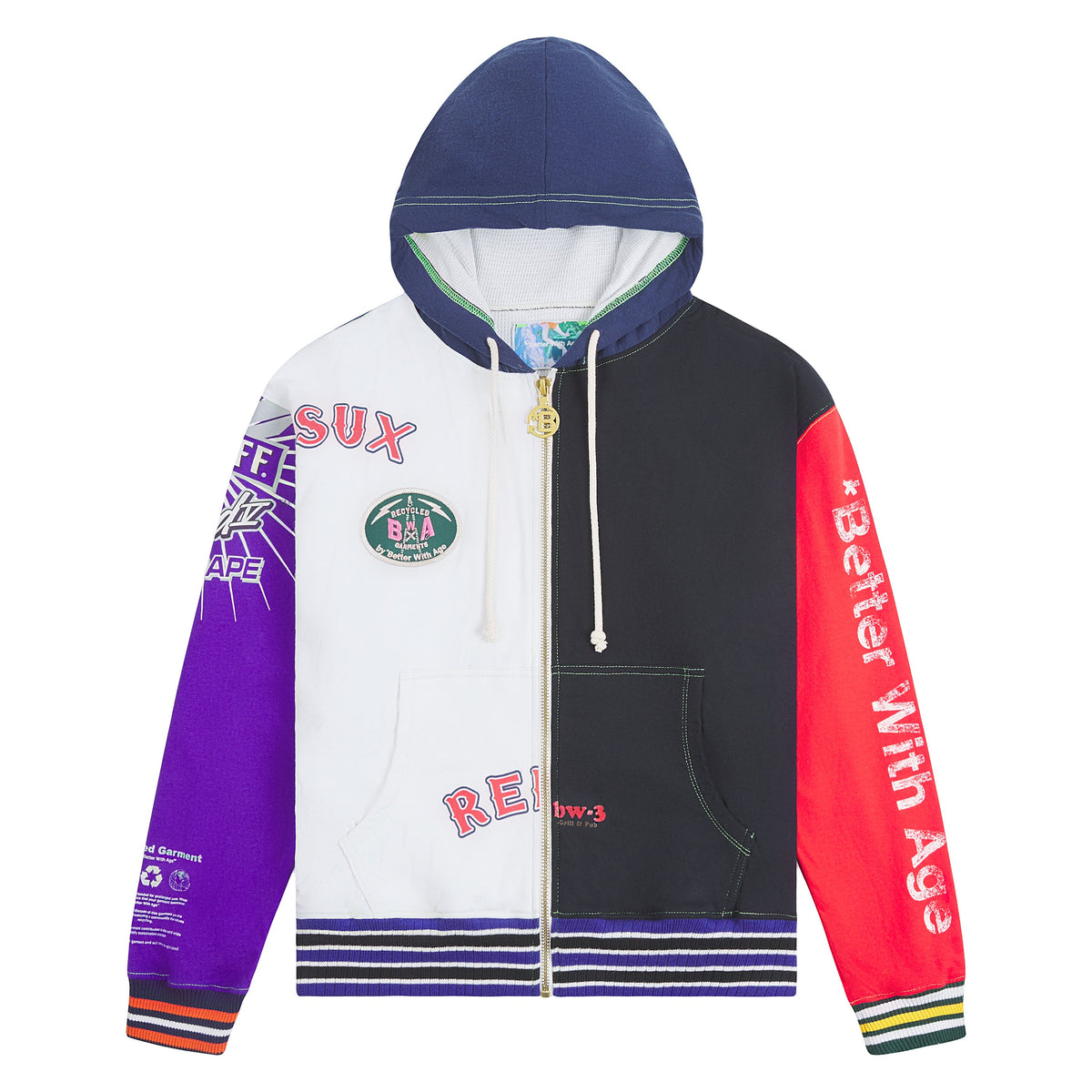 Kendall Zip-Up Hoodie | Sux (XL) product image 1, provided for visual reference and product detail review