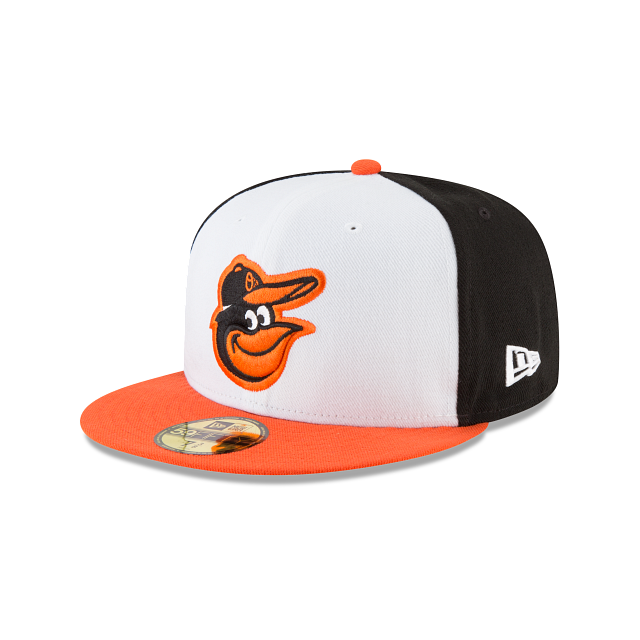Baltimore Orioles MLB New Era Men White Orange 59Fifty Authentic Collection Home Fitted Hat product image 1, provided for