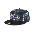 Baltimore Ravens NFL New Era Men Black 9Fifty Sideline Snapback product image 1, provided for visual reference and product