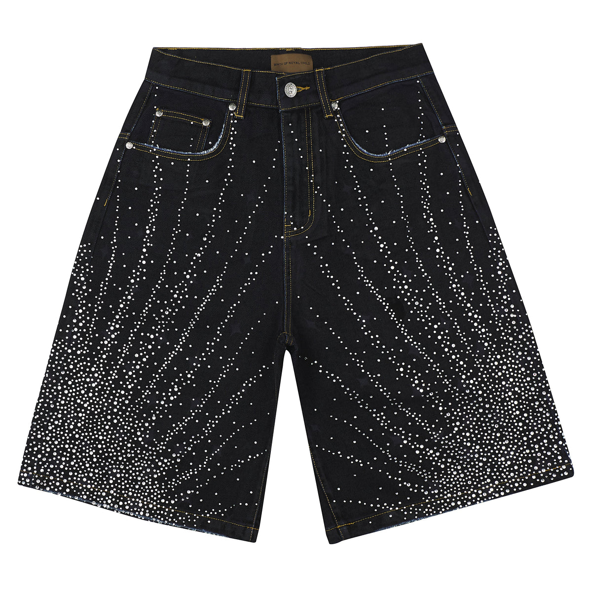 20K Starlight Denim Short | Black product image 1, provided for visual reference and product detail review