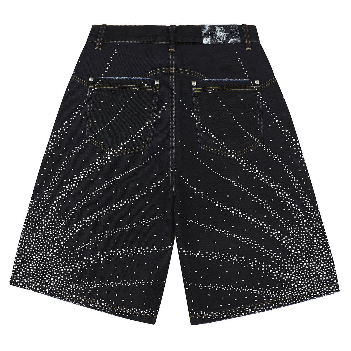 20K Starlight Denim Short | Black product image 4, provided for visual reference and product detail review