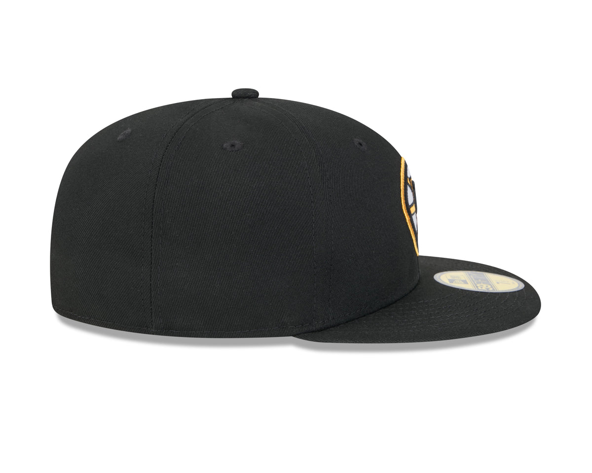 Boston Bruins NHL New Era Men Black 59Fifty Core Fitted Hat product image 6, provided for visual reference and product