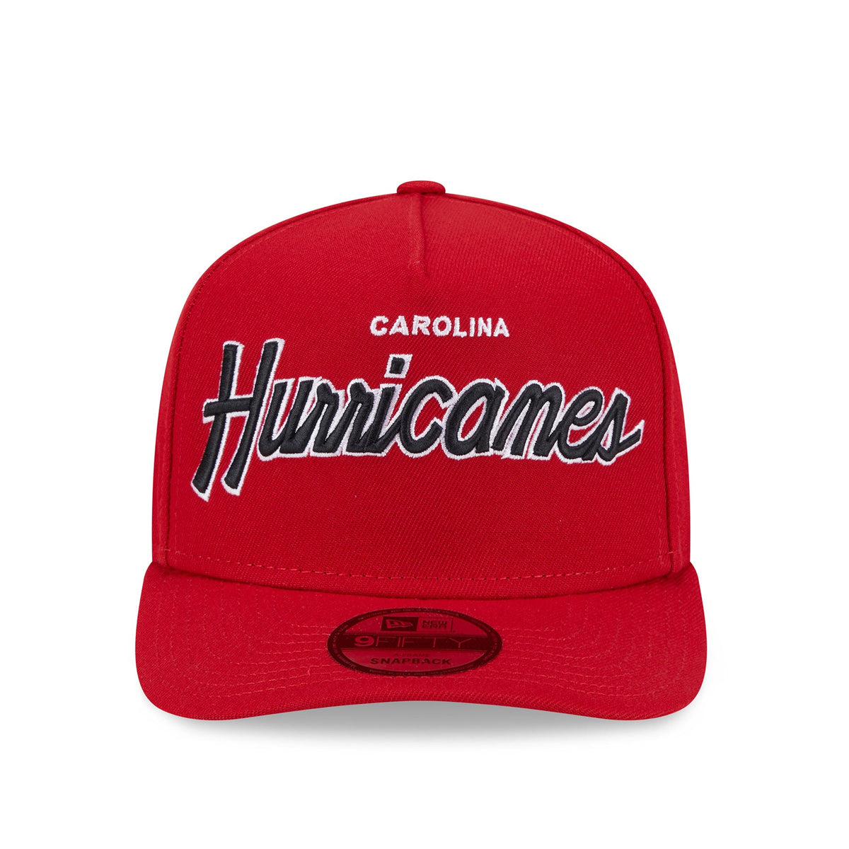 Carolina Hurricanes NHL New Era Men Red 9FIfty Script A-Frame Snapback product image 4, provided for visual reference and