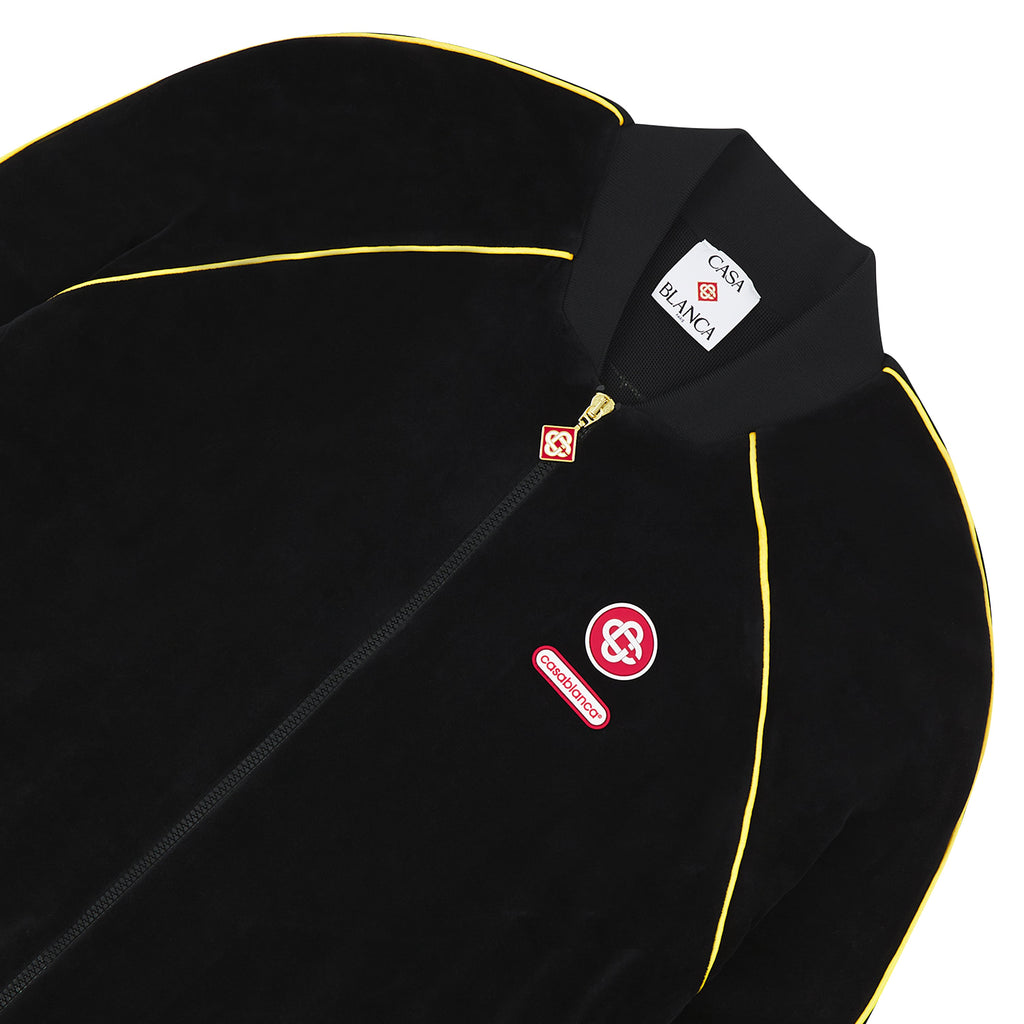 Gradient Piping Velour Track Jacket product image 2, provided for visual reference and product detail review