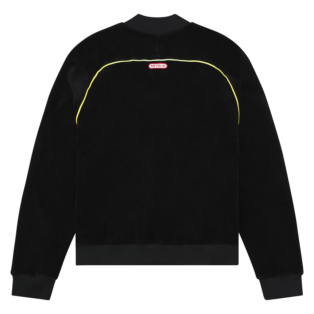 Gradient Piping Velour Track Jacket product image 4, provided for visual reference and product detail review