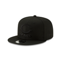 Chicago Bears NFL New Era Men Black On Black 9Fifty Basic Snapback product image 1, provided for visual reference and