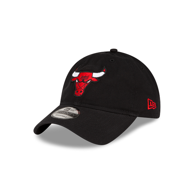 Chicago Bulls NBA New Era Men Black 9Twenty Core Classic Adjustable Hat product image 1, provided for visual reference and