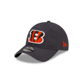 Cincinnati Bengals NFL New Era Men Grey 9Twenty Core Classic Adjustable Hat product image 1, provided for visual reference
