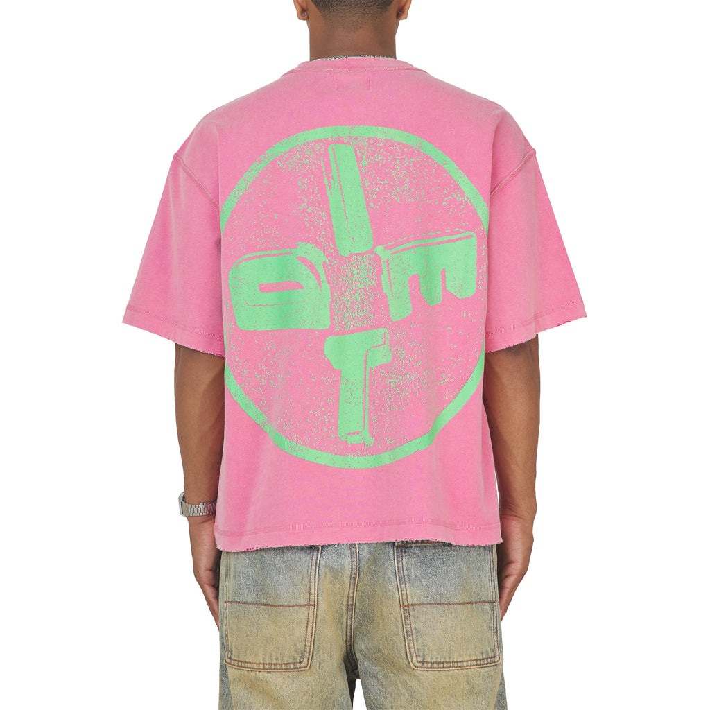 DSMLA T-Shirt | Pink/Green product image 4, provided for visual reference and product detail review