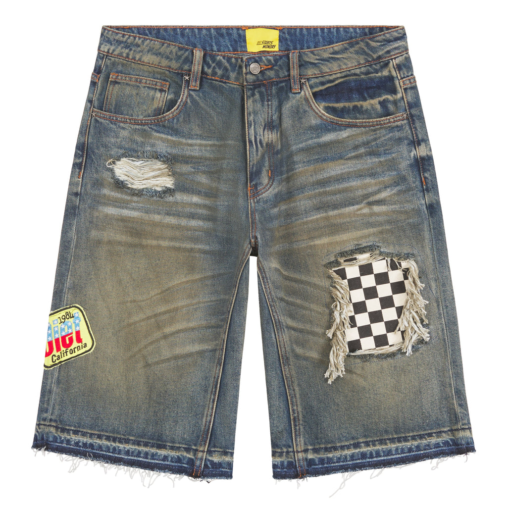 Venice Denim Short | Dark Indigo product image 1, provided for visual reference and product detail review