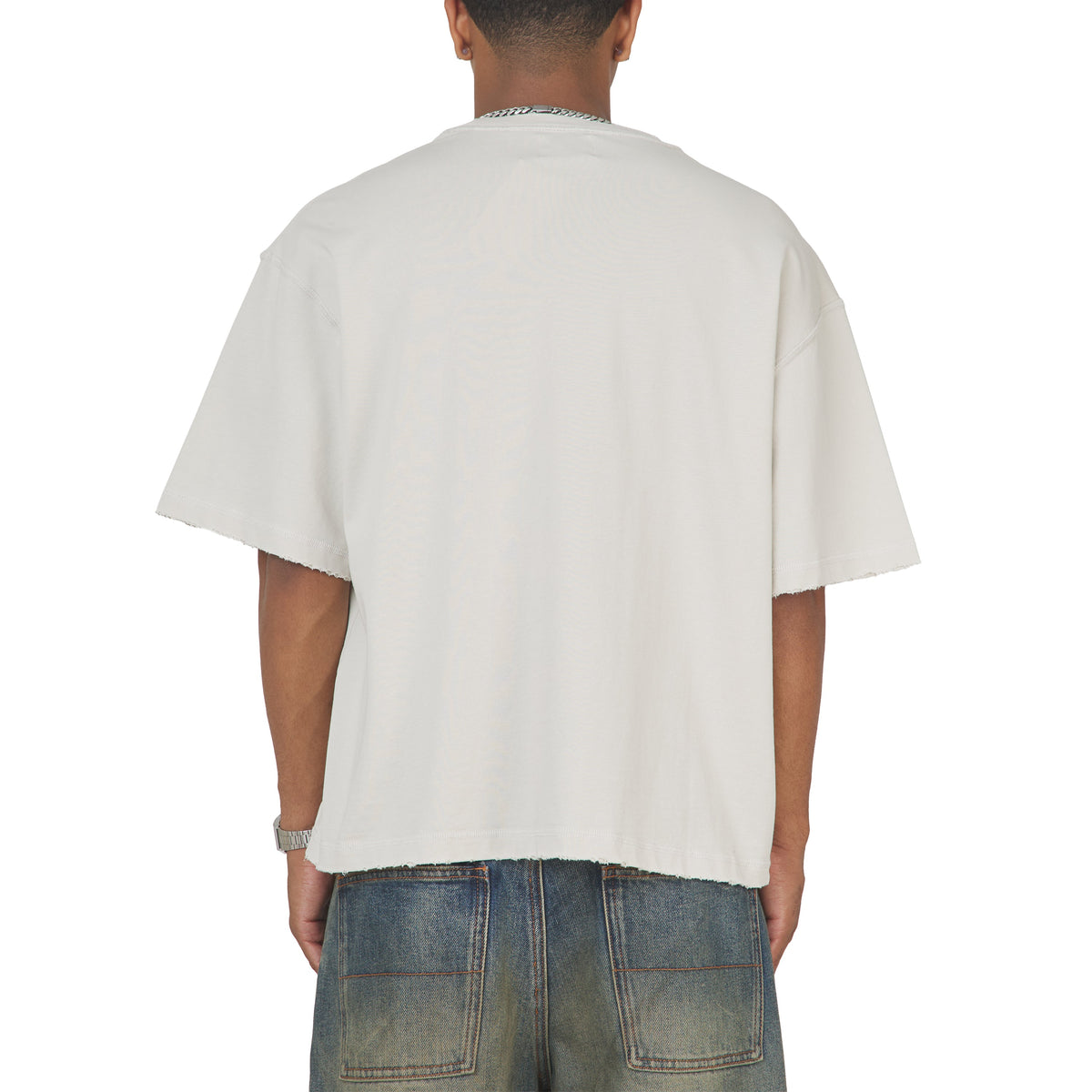 Sol T-Shirt | Antique White/Washed Green product image 4, provided for visual reference and product detail review