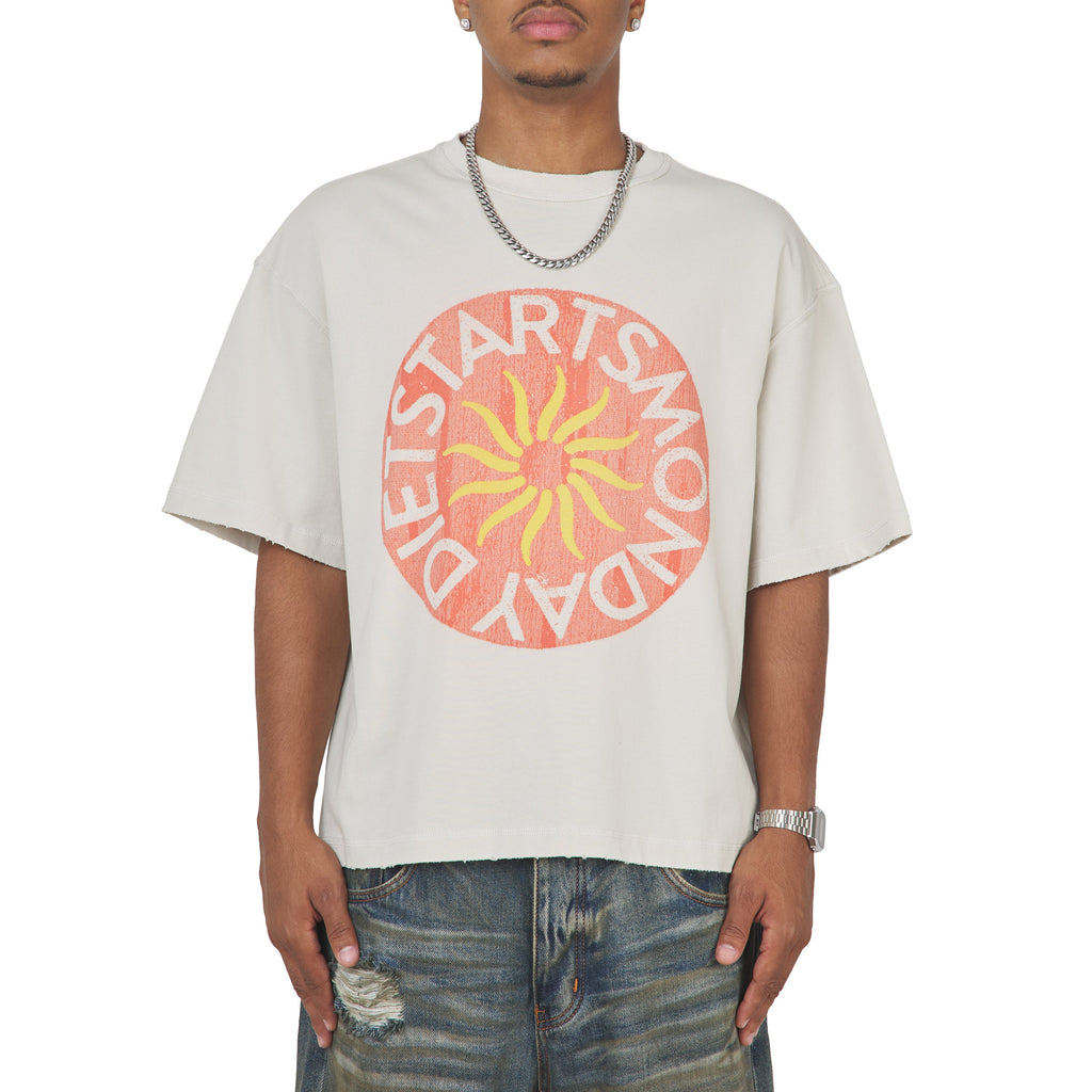 Sol T-Shirt | Antique White/Washed Red product image 3, provided for visual reference and product detail review