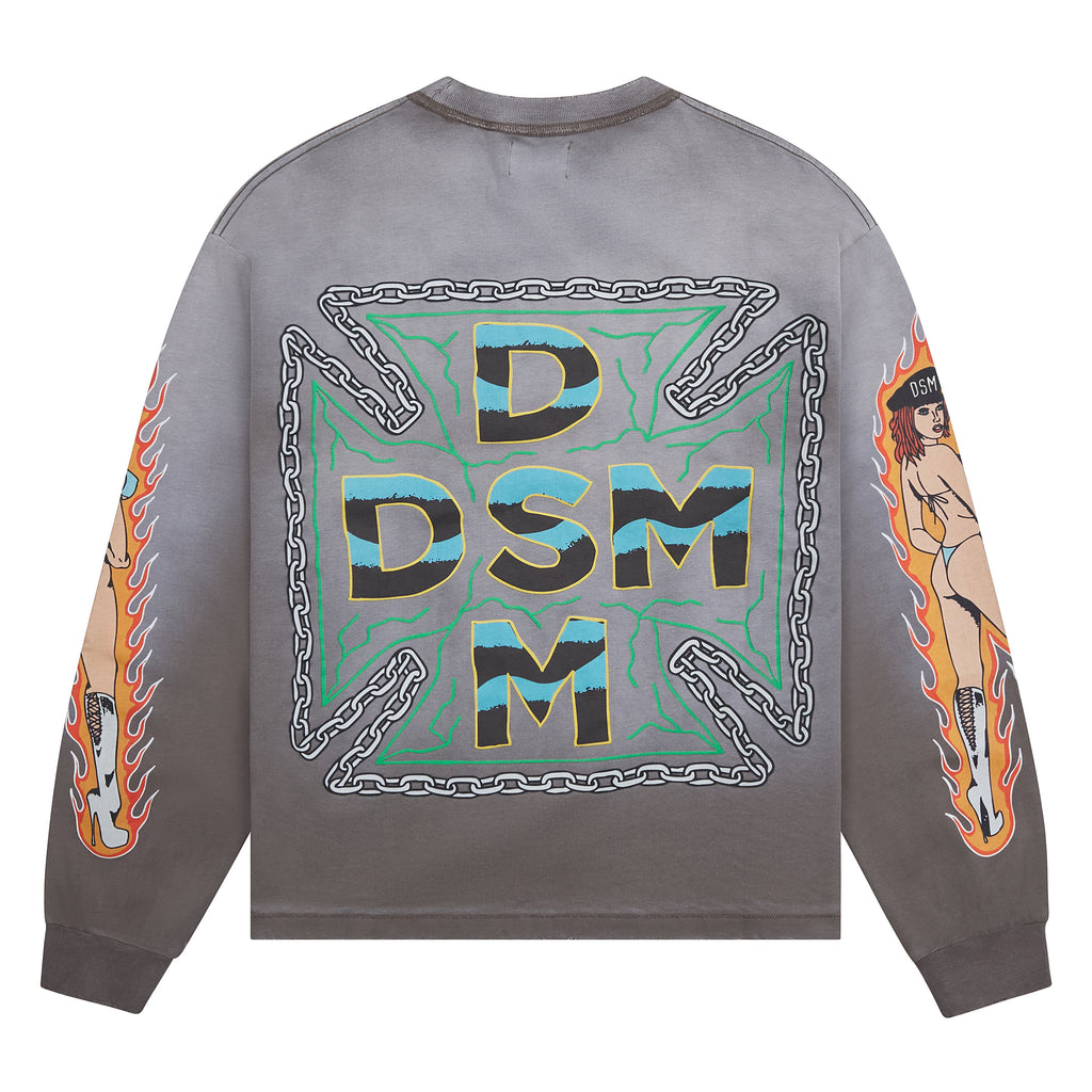 Thunder L/S T-Shirt | Vintage Black product image 2, provided for visual reference and product detail review