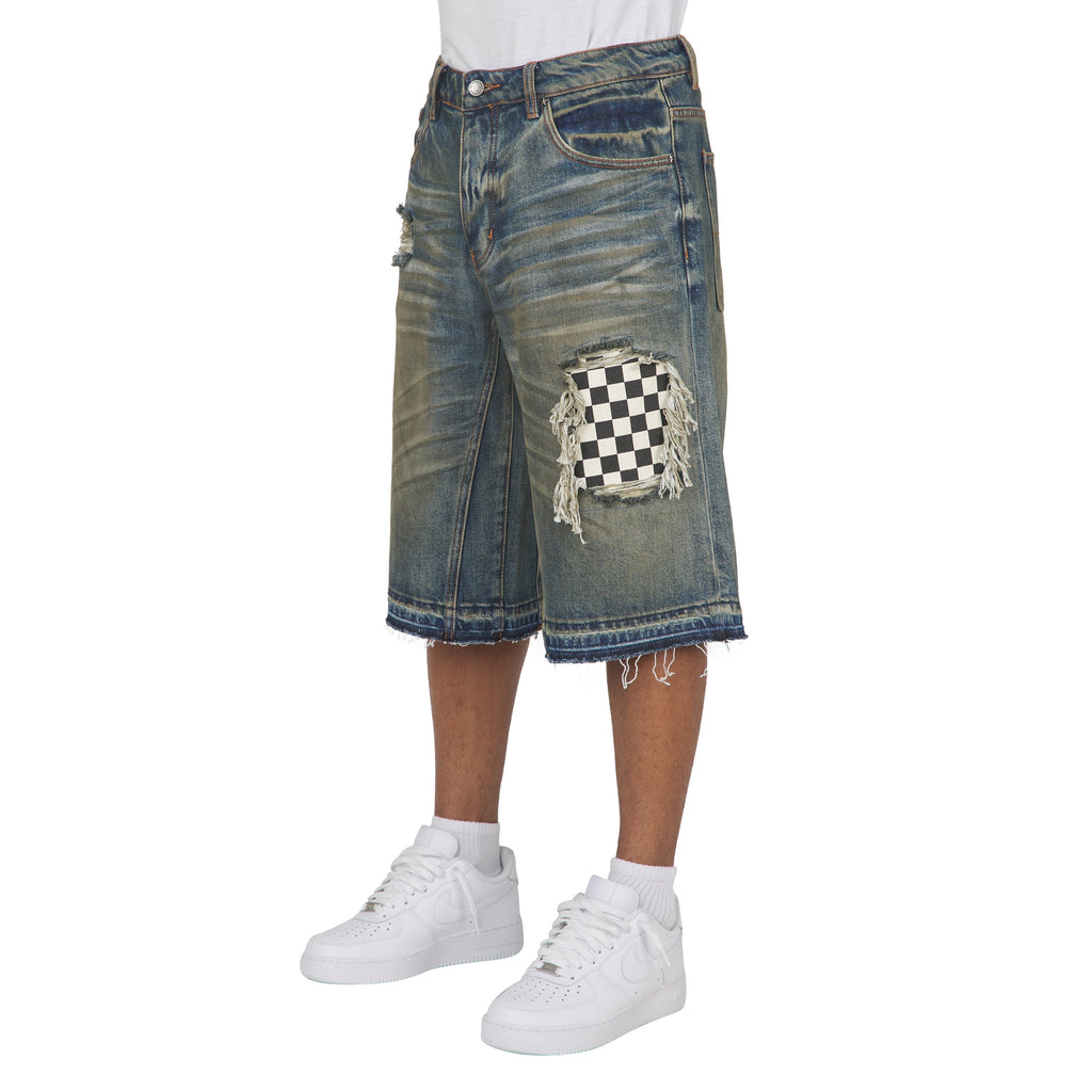 Venice Denim Short | Dark Indigo product image 2, provided for visual reference and product detail review