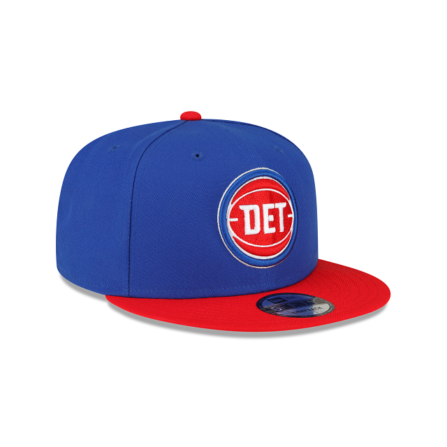 Detroit Pistons NBA New Era Men Royal Blue/Red 9Fifty Two Tone Snapback product image 3, provided for visual reference and