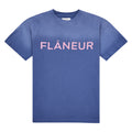 Washed Puffed Logo T-Shirt | Purple product image 1, provided for visual reference and product detail review