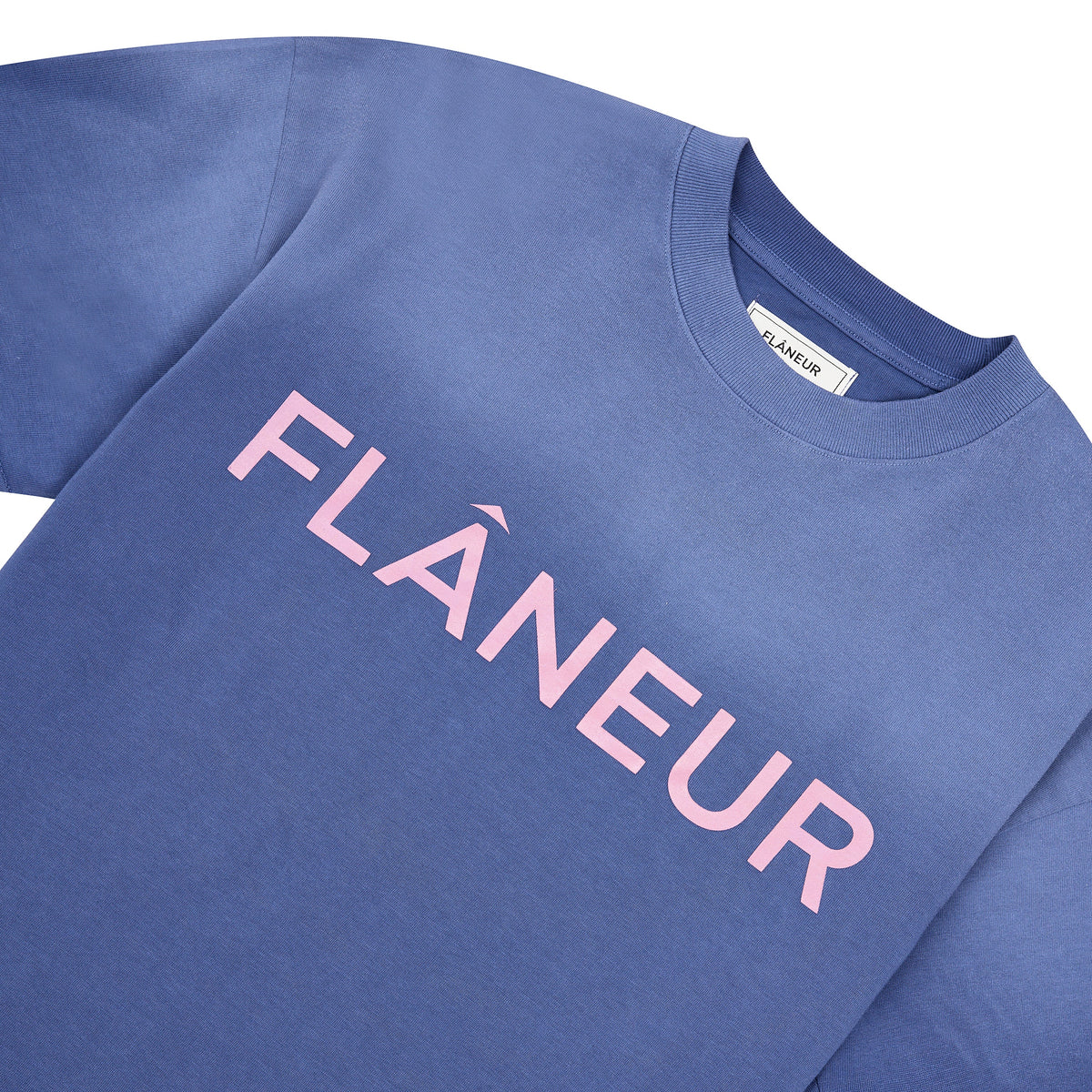 Washed Puffed Logo T-Shirt | Purple product image 2, provided for visual reference and product detail review