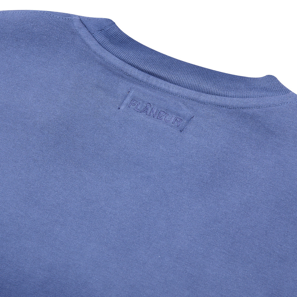 Washed Puffed Logo T-Shirt | Purple product image 5, provided for visual reference and product detail review