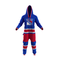 New York Rangers NHL Hockey Sockey Men Royal Blue Team Uniform Onesie product image 1, provided for visual reference and