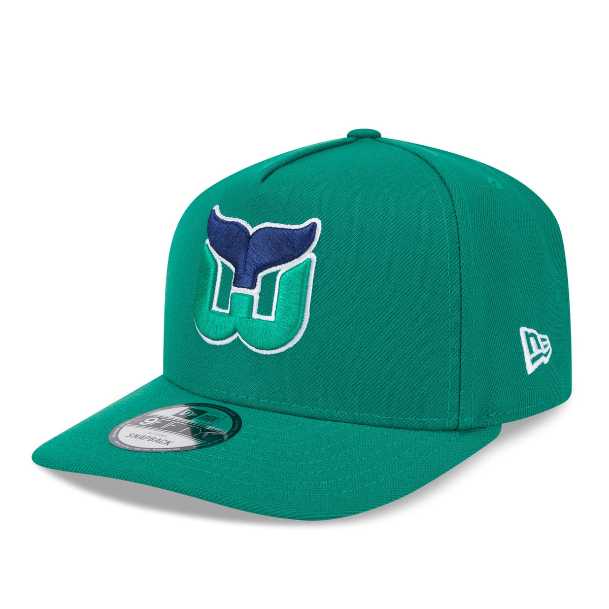 Hartford Whalers NHL New Era Men Green 9Fifty A-Frame Snapback product image 1, provided for visual reference and product