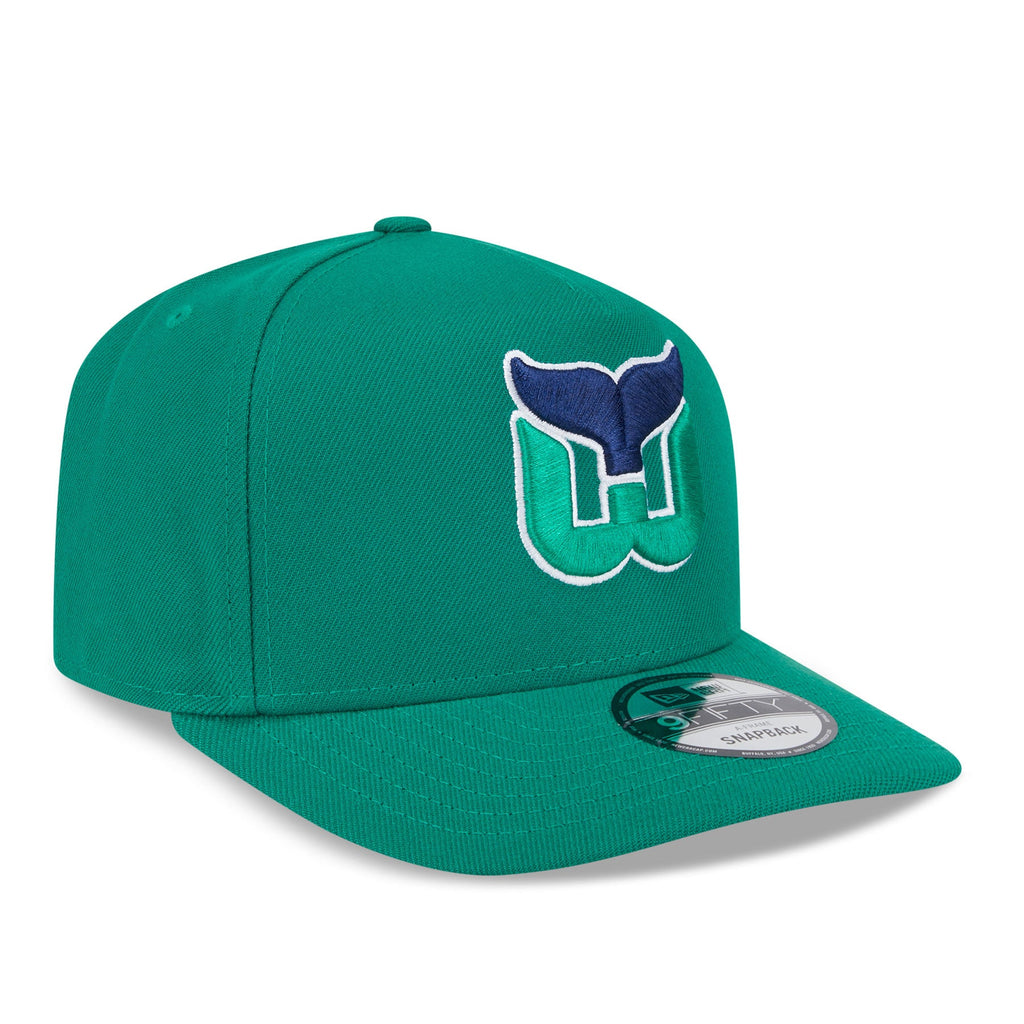 Hartford Whalers NHL New Era Men Green 9Fifty A-Frame Snapback product image 3, provided for visual reference and product