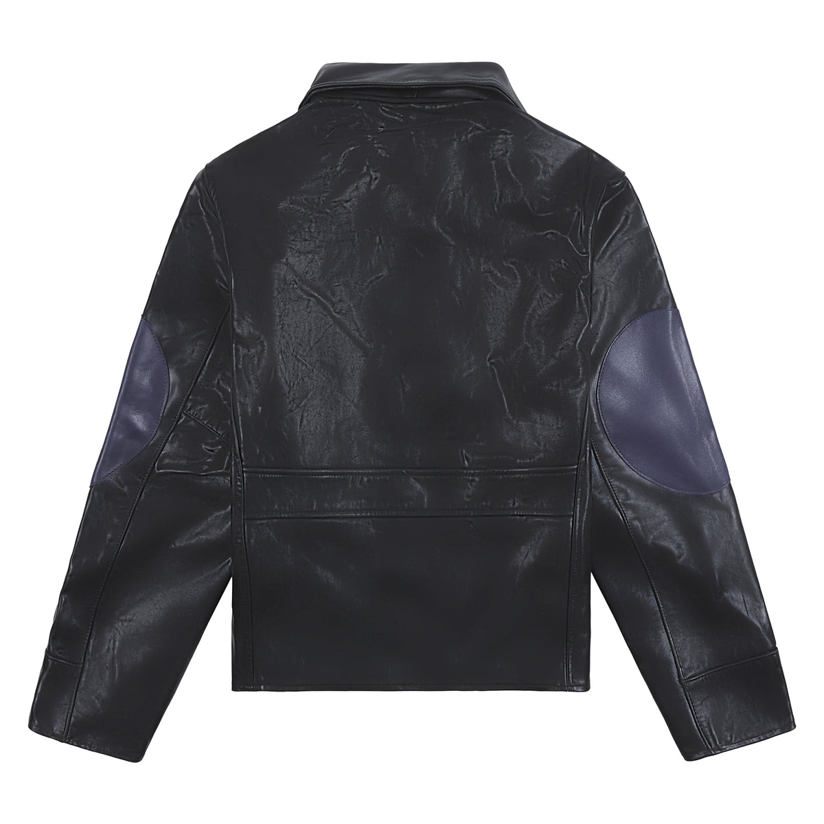 Cowhair Leather Jacket | Black product image 5, provided for visual reference and product detail review