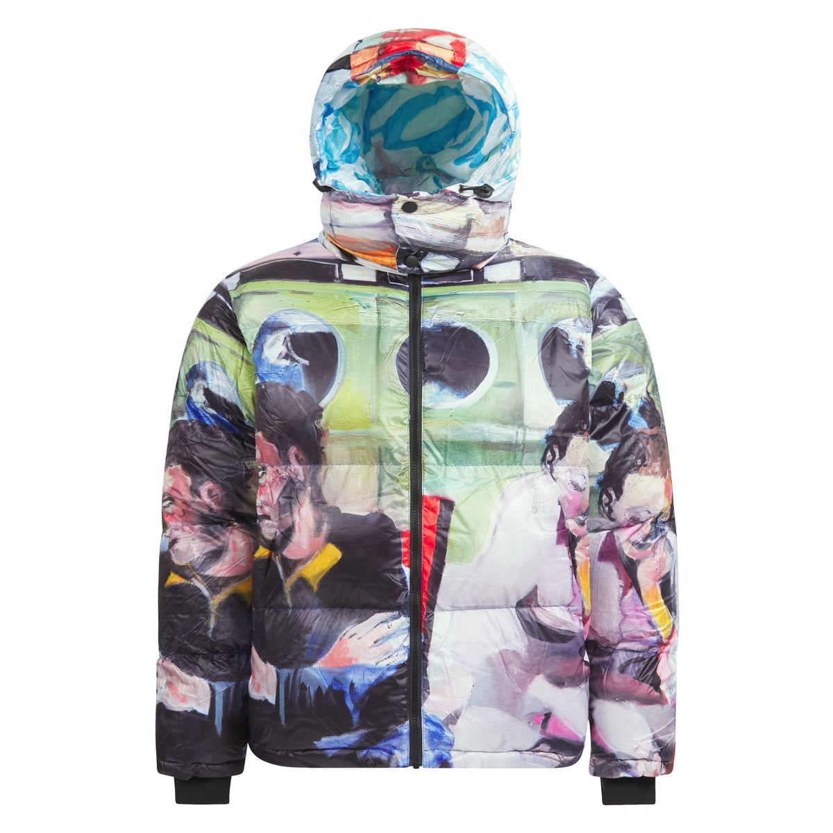 Sunday Mornings Printed Puffer Jacket product image 1, provided for visual reference and product detail review