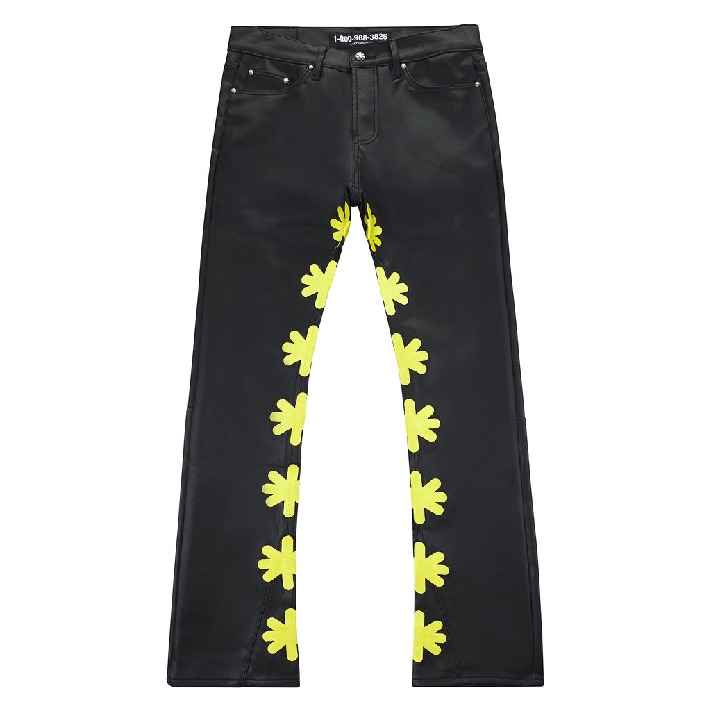 Leather Pant | Yellow product image 1, provided for visual reference and product detail review