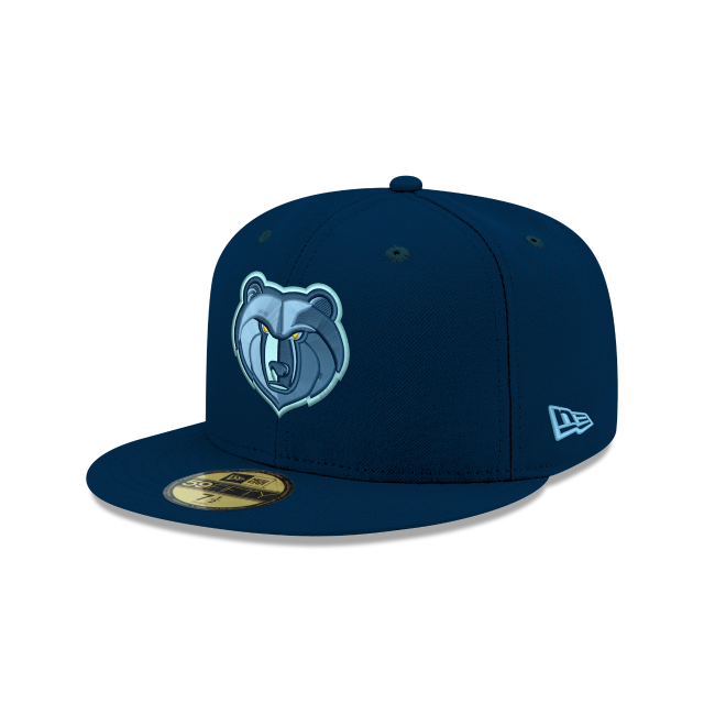 Memphis Grizzlies NBA New Era Men Navy 59Fifty Basic Fitted Hat product image 1, provided for visual reference and product