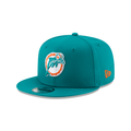 Miami Dolphins NFL New Era Men Teal Breeze 9Fifty Classic Logo Basic Snapback product image 1, provided for visual reference