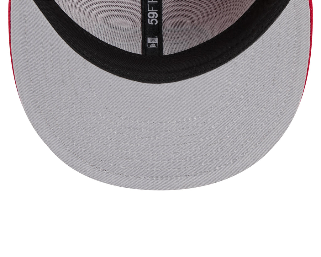 Montreal Canadiens NHL New Era Men Red 59Fifty Core Fitted Hat product image 6, provided for visual reference and product
