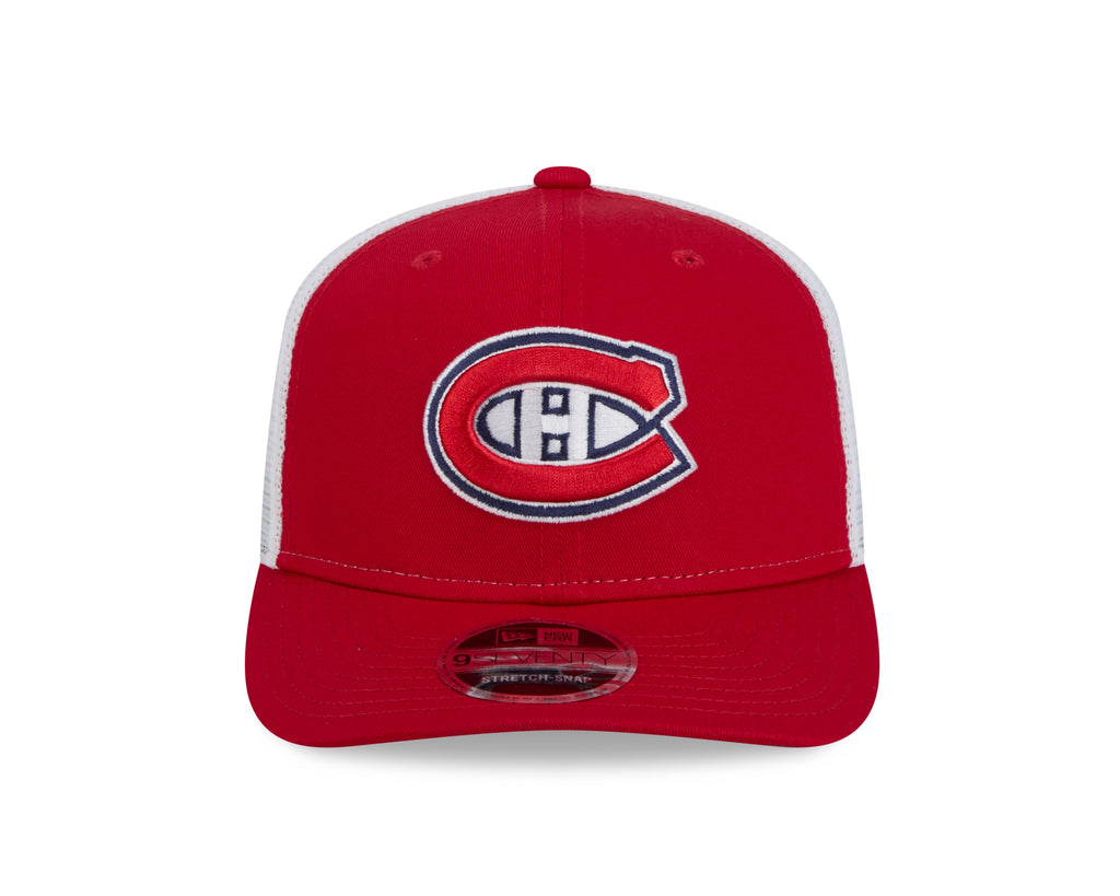Montreal Canadiens NHL New Era Men Red 9Seventy Trucker Snapback Hat product image 3, provided for visual reference and