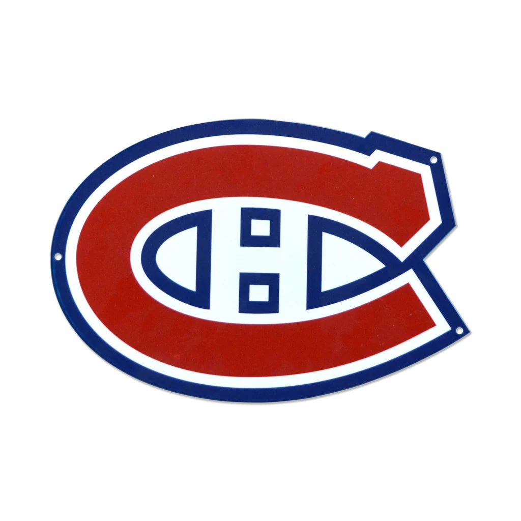 Montreal Canadiens NHL Team Logo 12" Spirit Size Steel Laser Cut Sign product image 1, provided for visual reference and