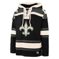New Orleans Saints NFL 47 Brand Men Black Heavyweight Lacer Hoodie product image 1, provided for visual reference and
