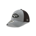 New York Jets NFL New Era Men Grey 39Thirty Grayed Out Neo 2 Stretch Fit Hat product image 1, provided for visual reference