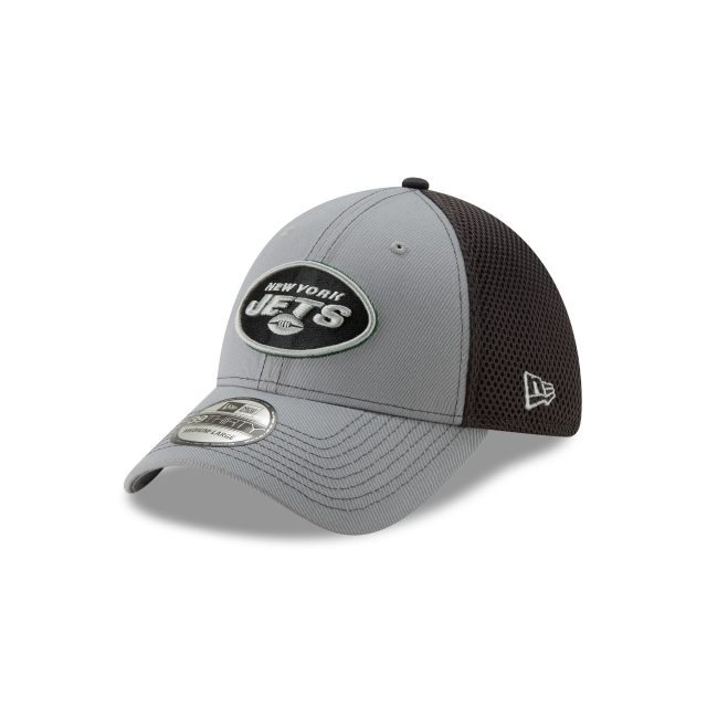 New York Jets NFL New Era Men Grey 39Thirty Grayed Out Neo 2 Stretch Fit Hat product image 1, provided for visual reference