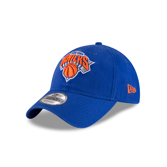 New York Knicks NBA New Era Men Royal 9Twenty Core Classic Adjustable Hat product image 1, provided for visual reference and