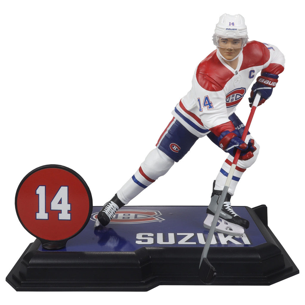 Nick Suzuki Montreal Canadiens NHL McFarlane Toys Away Uniform Legacy Series 7" Action Figure product image 2, provided for
