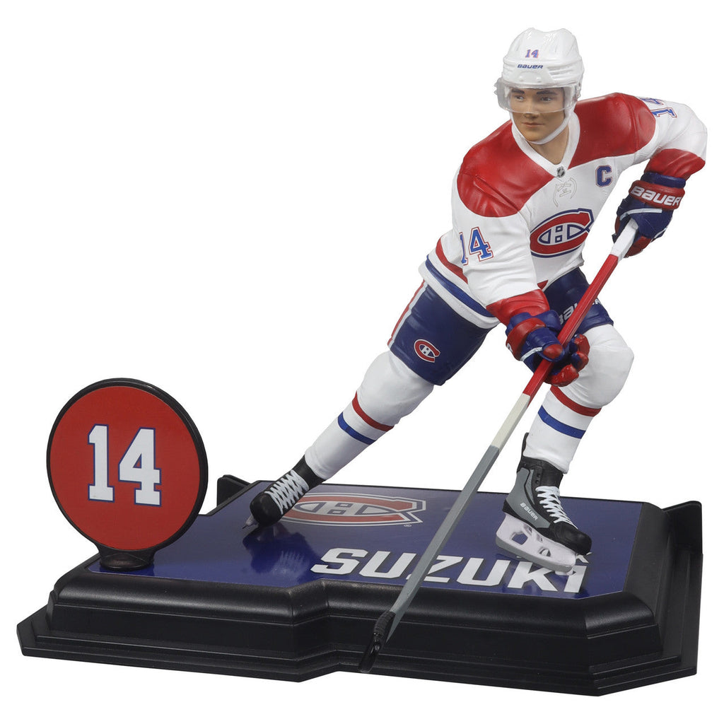 Nick Suzuki Montreal Canadiens NHL McFarlane Toys Away Uniform Legacy Series 7" Action Figure product image 3, provided for