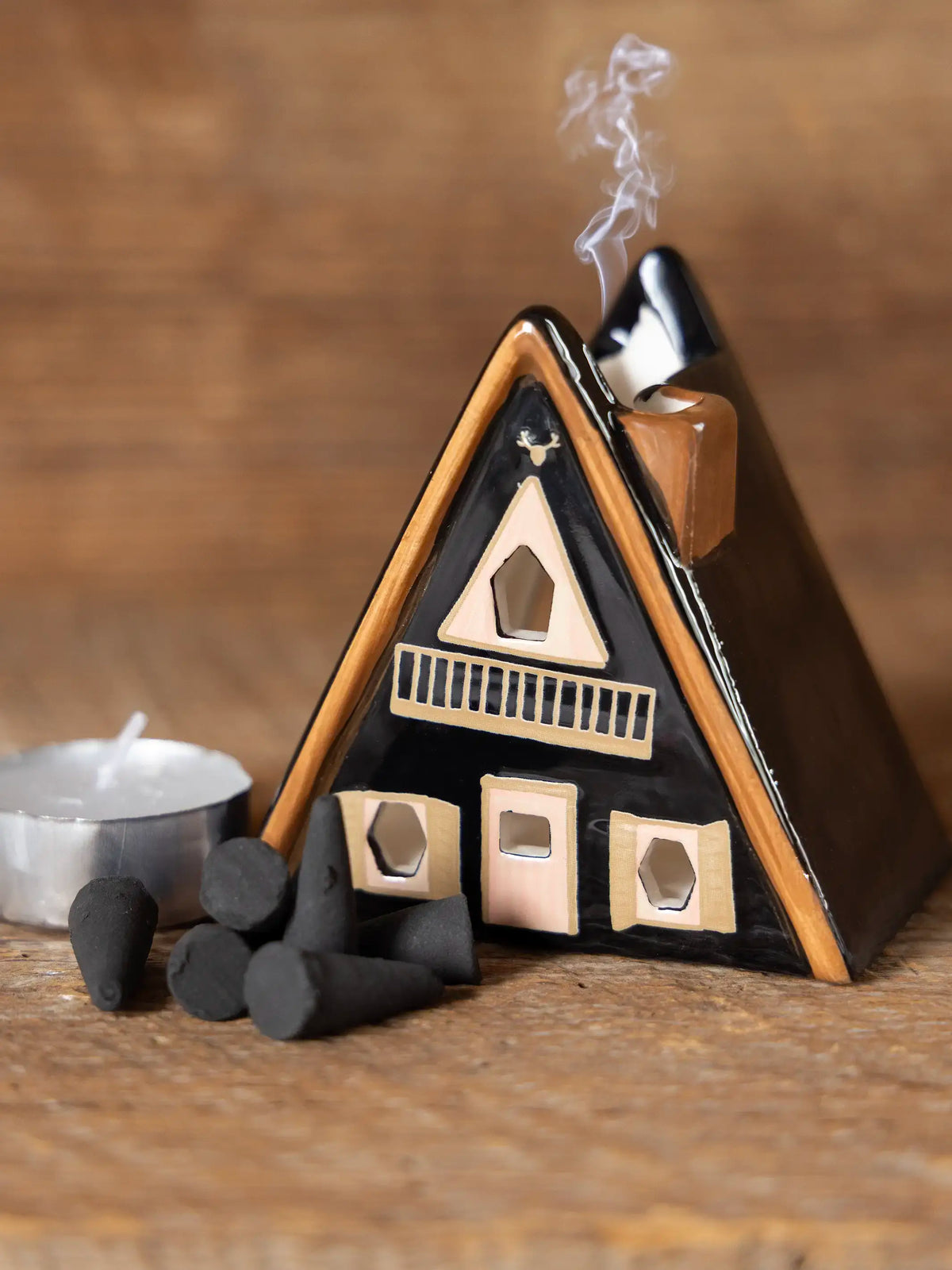Incense House & Tealight Holder - Nordic Cabin