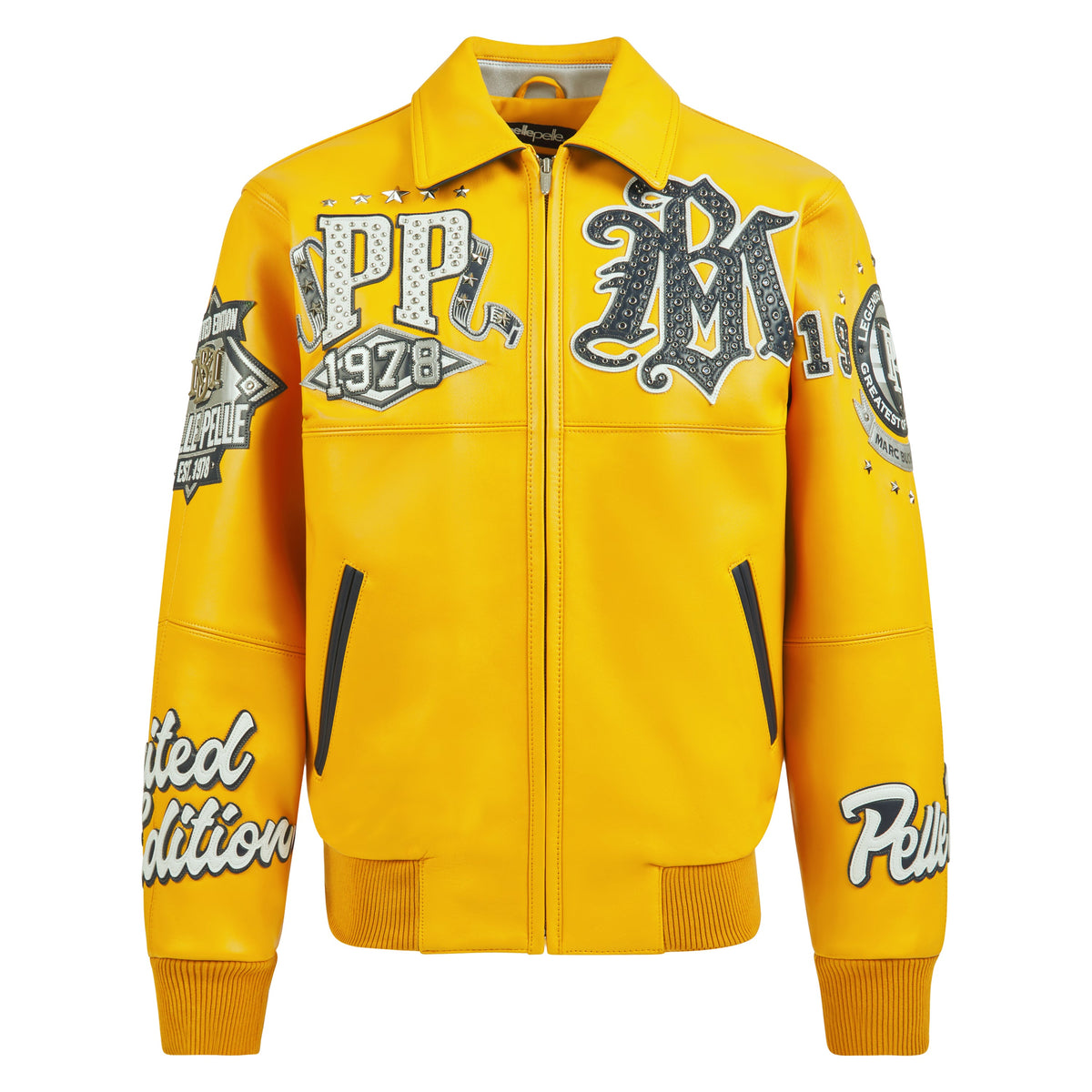 All Time Champions Jacket | Maize/Navy/Silver/White product image 1, provided for visual reference and product detail review