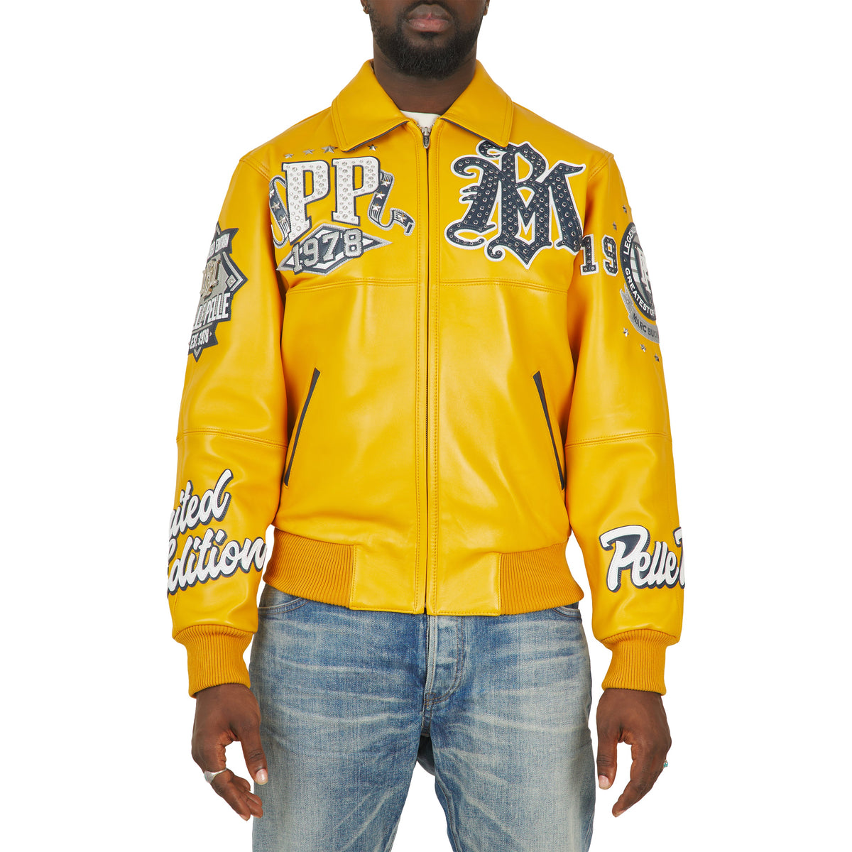 All Time Champions Jacket | Maize/Navy/Silver/White product image 3, provided for visual reference and product detail review