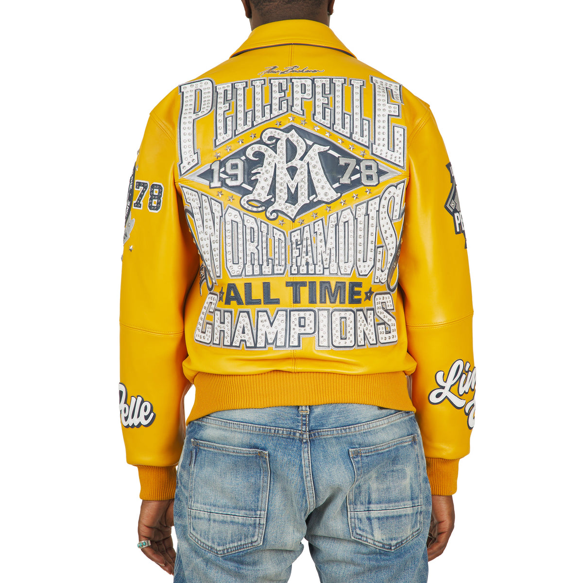 All Time Champions Jacket | Maize/Navy/Silver/White product image 4, provided for visual reference and product detail review