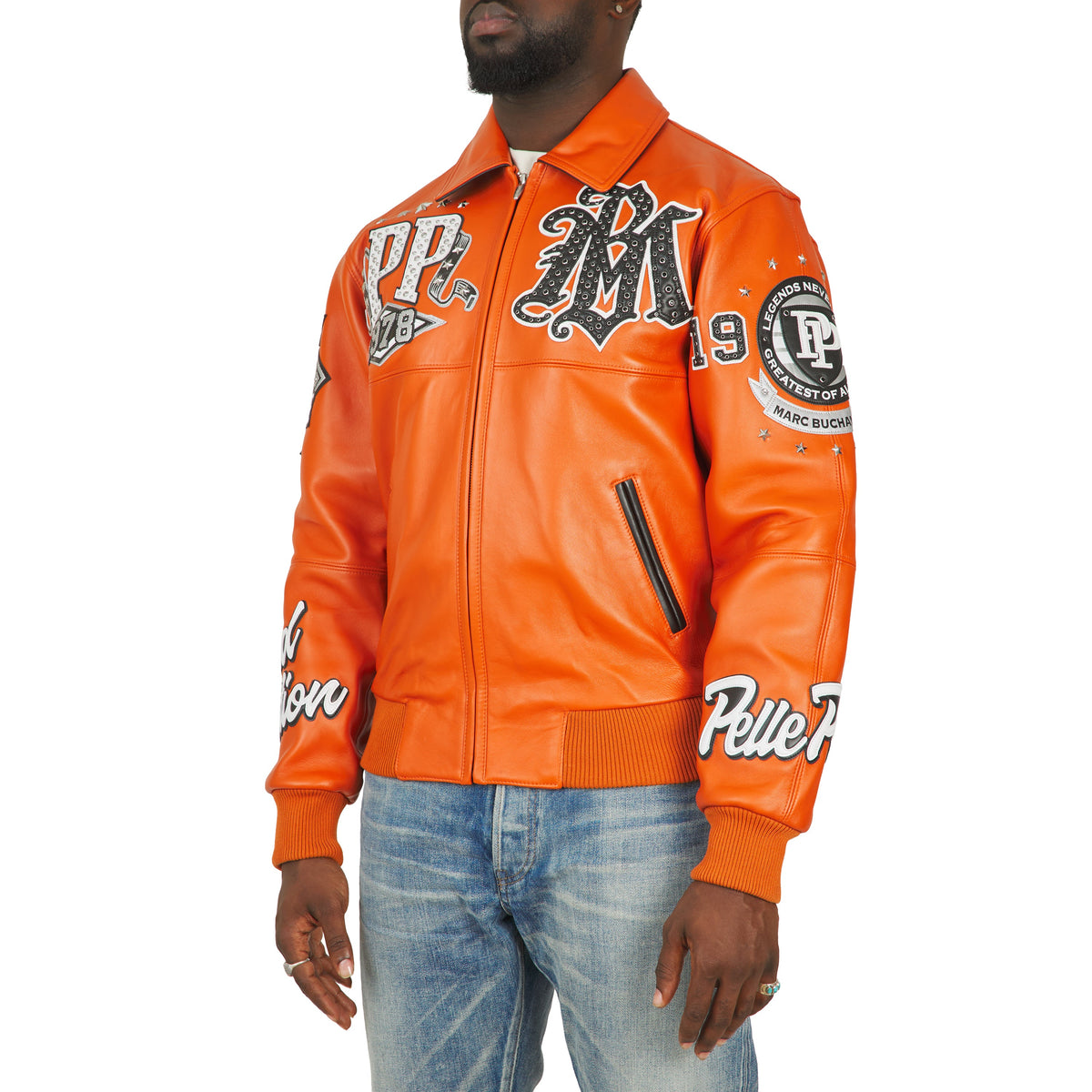 All Time Champions Jacket | Orange/Black/Silver/White product image 2, provided for visual reference and product detail