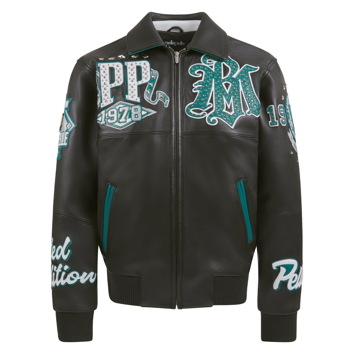 All Time Champions Jacket | Black/Dark Green/Silver/White product image 1, provided for visual reference and product detail