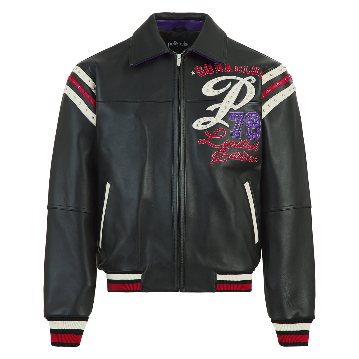 Only The Strong Jacket | Black/Purple/Cabernet product image 1, provided for visual reference and product detail review