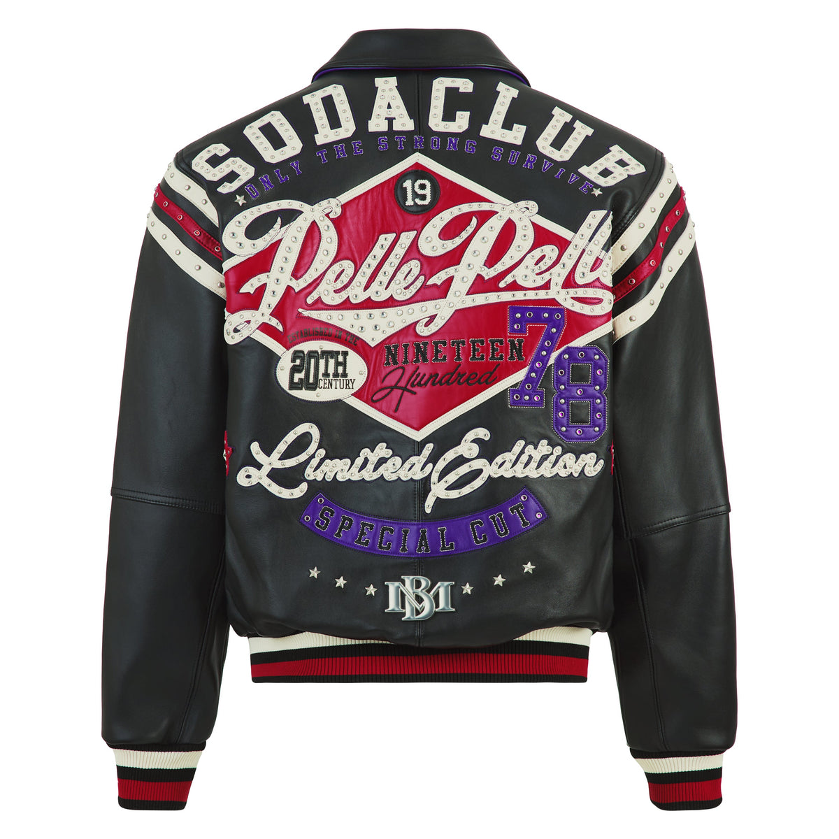 Only The Strong Jacket | Black/Purple/Cabernet product image 5, provided for visual reference and product detail review